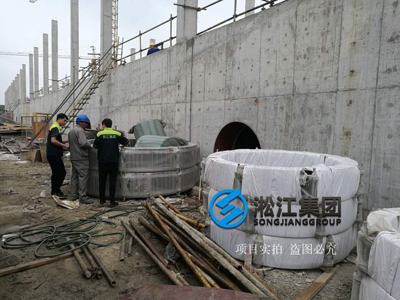 「2018」发往上海市竹园污水处理厂限位橡胶避震喉使用现场